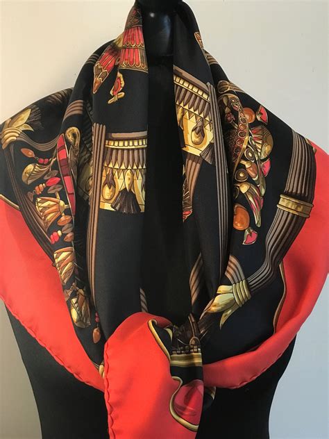 hermes scarf wearing guide|vintage Hermes scarf price guide.